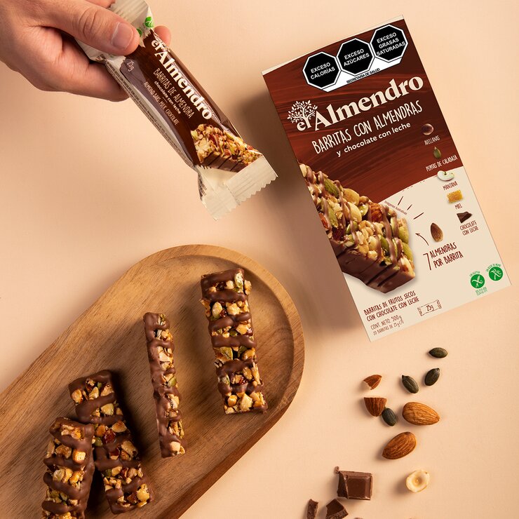 El Almendro Barras con Almendras y Chocolate 500g — Imagen 4 de 4