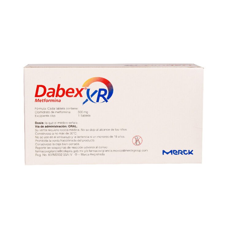Dabex XR 500 mg 60 Tabletas — Imagen 2 de 3