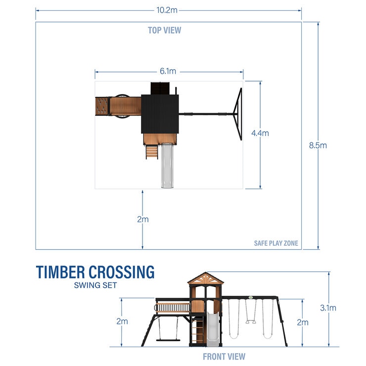 Backyard Discovery Centro de Juegos Timber Crossing — Imagen 2 de 4