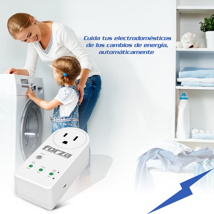 Forza, Set de 3 Protectores de Voltaje Zion-2K10B de 120V — Imagen 2 de 4