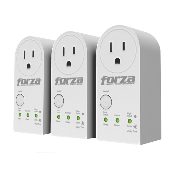 Forza, Set de 3 Protectores de Voltaje Zion-2K10B de 120V — Imagen 1 de 4