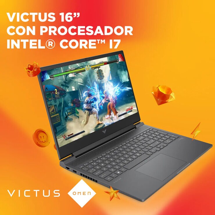 HP Victus Gaming 16-r1015la Laptop 16.1" Full HD Intel Core i7 16GB 1TB SSD — Imagen 2 de 4