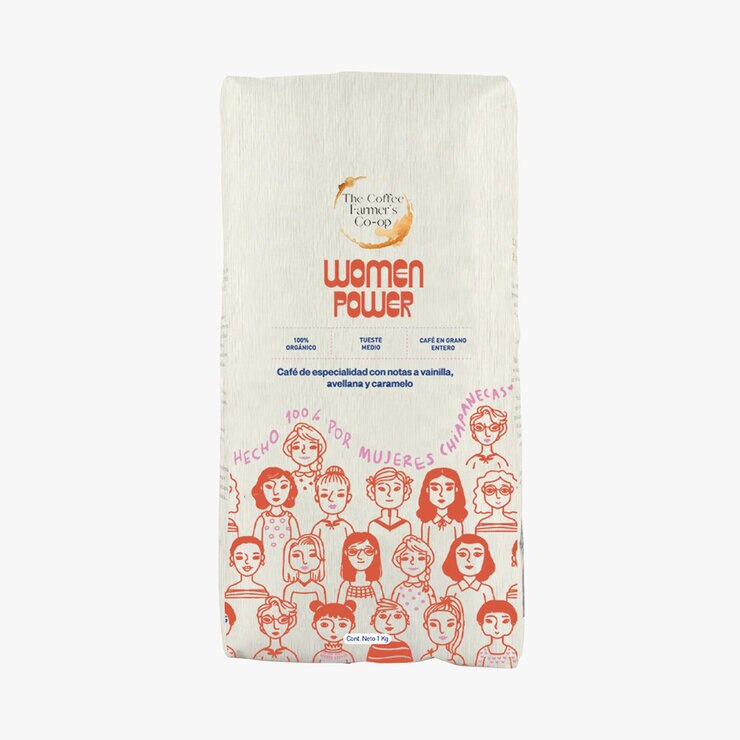 The Coffee Farmer’s Coop Women Power Café en Grano Entero 100% Orgánico 1 kg — Imagen 1 de 3