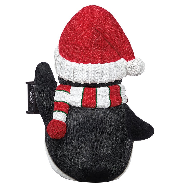 Pinguino de Bienvenida con Linterna  — Imagen 4 de 4