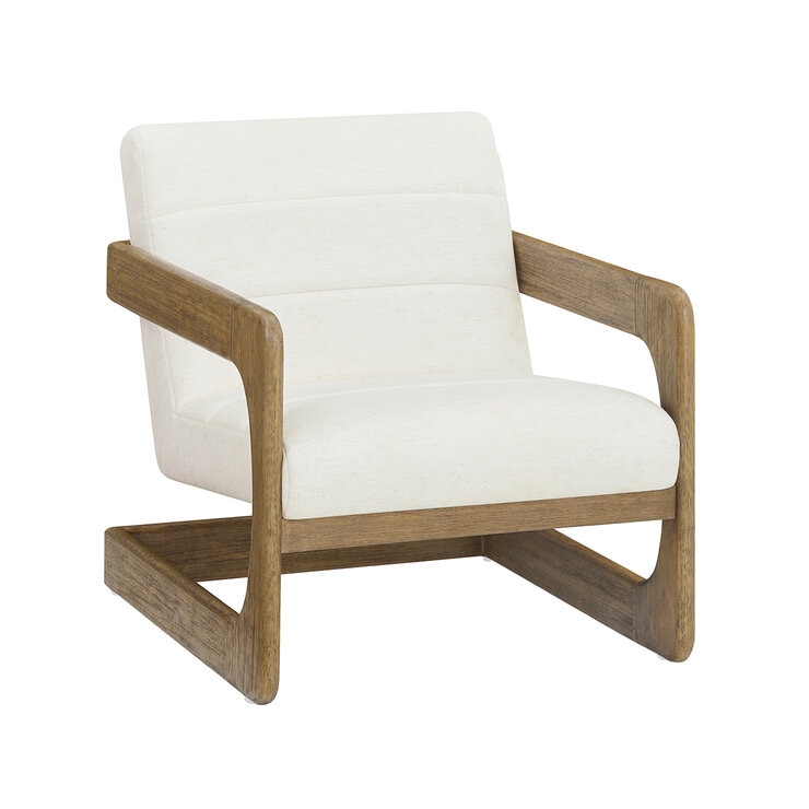 Thomasville, Silla de Tela con Base de Madera — Imagen 4 de 4