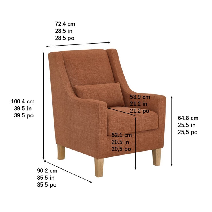True Innovations, Sillón Decorativo de Tela — Imagen 2 de 4