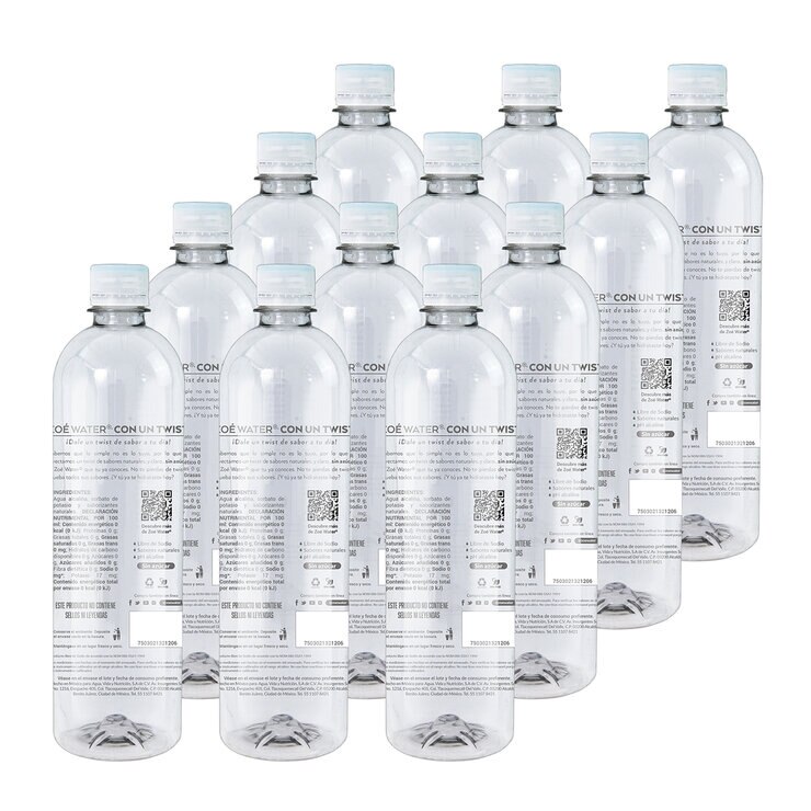 Zoé Water Agua Alcalina Sabor Frutos Rojos 12 pzs de  500 ml — Imagen 2 de 4