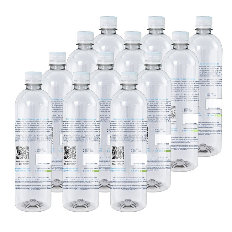 Zoé Water Agua Alcalina 12 pzs de 500 ml — Imagen 4 de 4