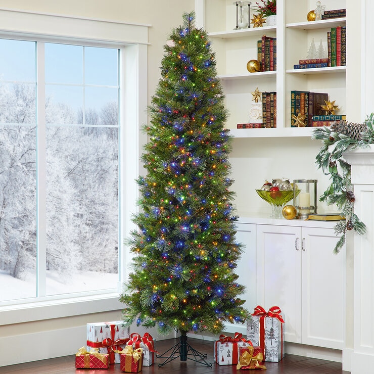 Árbol de Navidad Artificial Delgado de 2.2m  — Imagen 3 de 4