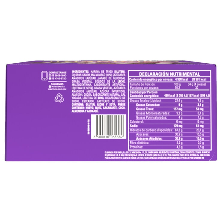 Marinela Trikitrakes Bombón Galletas 1.02 Kg — Imagen 2 de 3