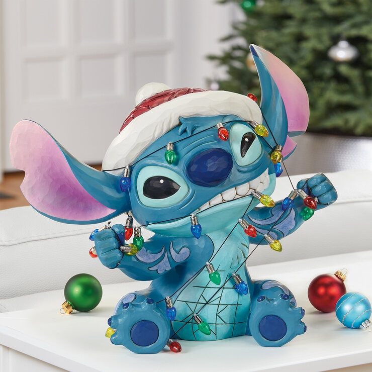 Jim Shore Stitch Navideño Pintado a Mano  — Imagen 1 de 3