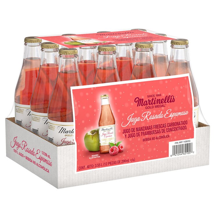 Martinelli's Jugo Rosado Espumoso 12 pzs de 296 ml — Imagen 1 de 2