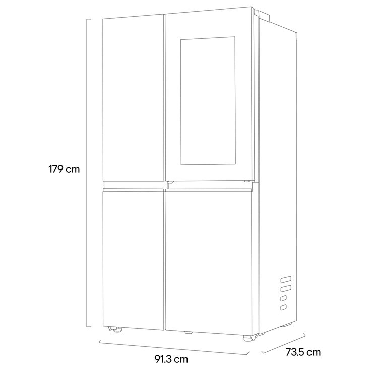 LG Refrigerador 23' Side by Side — Imagen 2 de 4