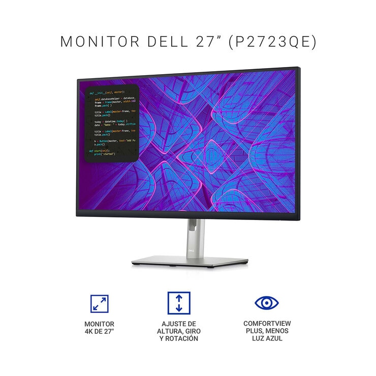 DELL Monitor 27" 4K P2723QE — Imagen 4 de 4