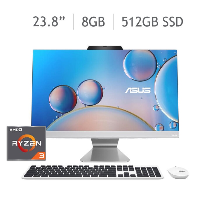 ASUS All-In-One Vivo Desktop 23.8" Full HD AMD Ryzen 3 8GB 512GB SSD — Imagen 1 de 4