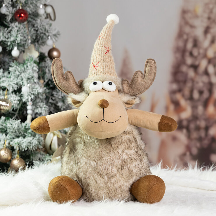 Peluche Decorativo de Reno de Navidad Varios Modelos — Imagen 1 de 3