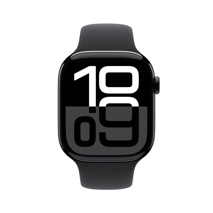 Apple Watch S10 (GPS + Cellular) Caja de aluminio negro azabache 46mm con correa deportiva negro M/L — Imagen 2 de 4