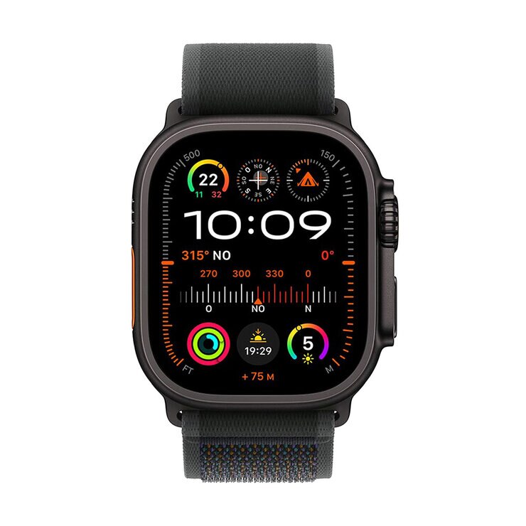 Apple Watch Ultra 2 (GPS + Cellular) Caja de titanio negro 49mm con Correa Loop Trail Negro M/L — Imagen 2 de 4