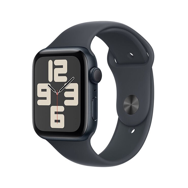 Apple Watch SE (GPS) Caja de aluminio medianoche 44mm con Correa deportiva medianoche M/L — Imagen 1 de 4