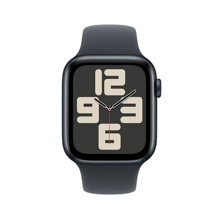 Apple Watch SE (GPS) Caja de aluminio medianoche 44mm con Correa deportiva medianoche M/L — Imagen 2 de 4