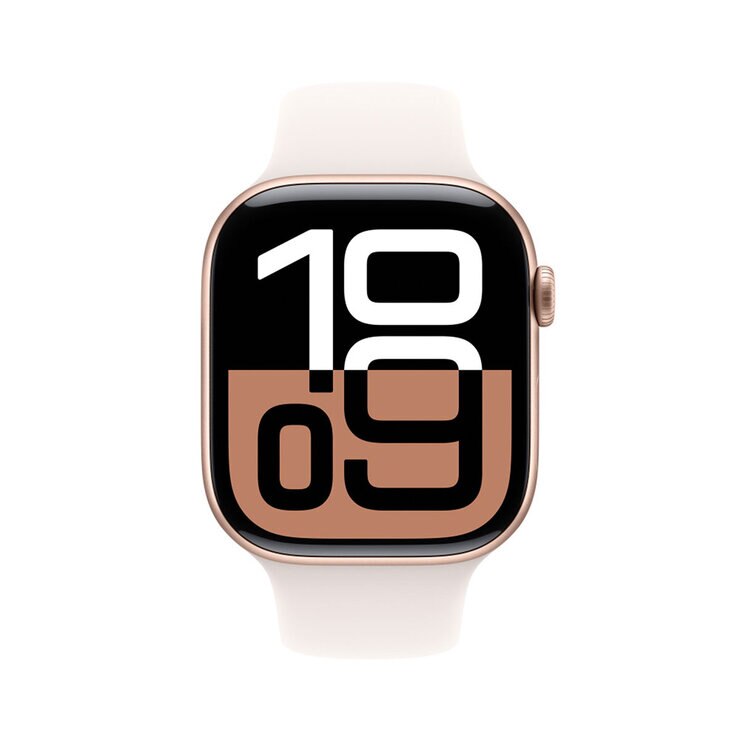 Apple Watch S10 (GPS + Cellular) Caja de aluminio oro rosa 46mm con correa deportiva rosa rubor S/M — Imagen 3 de 4
