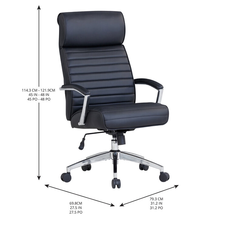 Sealy, Newton, Silla de Oficina, Color Negro — Imagen 3 de 4