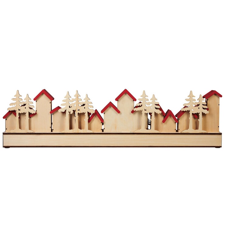Villa Festiva de Madera Calendario de Adviento  — Imagen 2 de 4