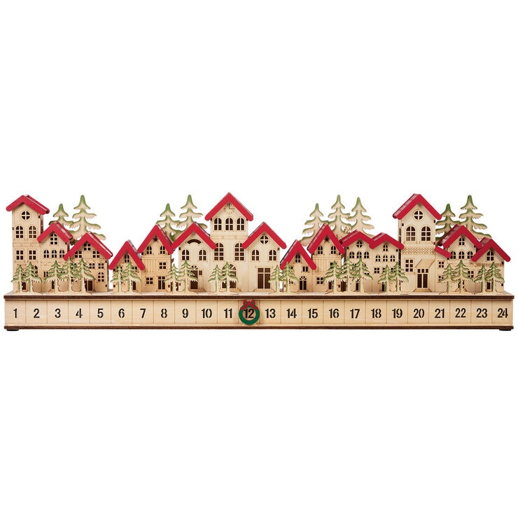 Villa Festiva de Madera Calendario de Adviento  — Imagen 4 de 4