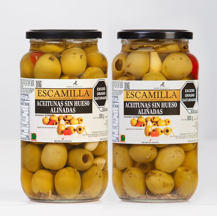 Escamilla Aceituna Gordal sin Hueso 2 pzs de 930 gr — Imagen 1 de 3