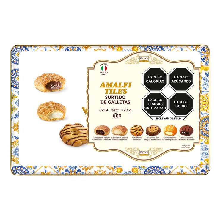 Vicenzi Amalfi Tiles Surtido de Galletas 720 g — Imagen 1 de 3