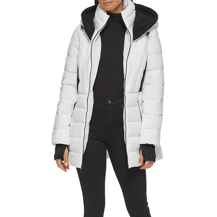 Kenneth Cole Chamarra larga para Dama Varias Tallas y Colores — Imagen 2 de 3