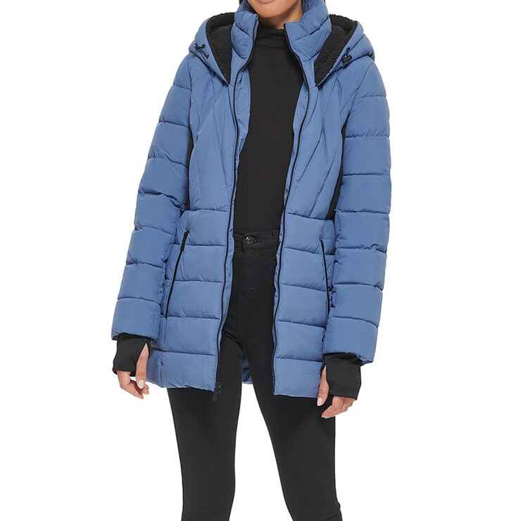 Kenneth Cole Chamarra larga para Dama Varias Tallas y Colores — Imagen 1 de 3