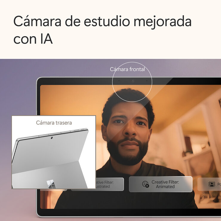 Microsoft Surface Pro Copilot+PC 13" 2.8K LCD Snapdragon X Plus 16GB 512GB SSD + Teclado — Imagen 2 de 4