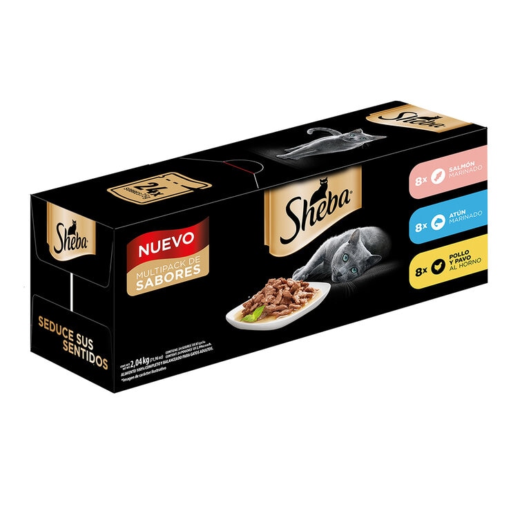 Sheba Alimento Húmedo para Gato Multisabor 24 pzas de 85 gr — Imagen 1 de 4
