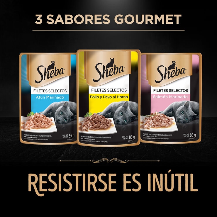 Sheba Alimento Húmedo para Gato Multisabor 24 pzas de 85 gr — Imagen 4 de 4