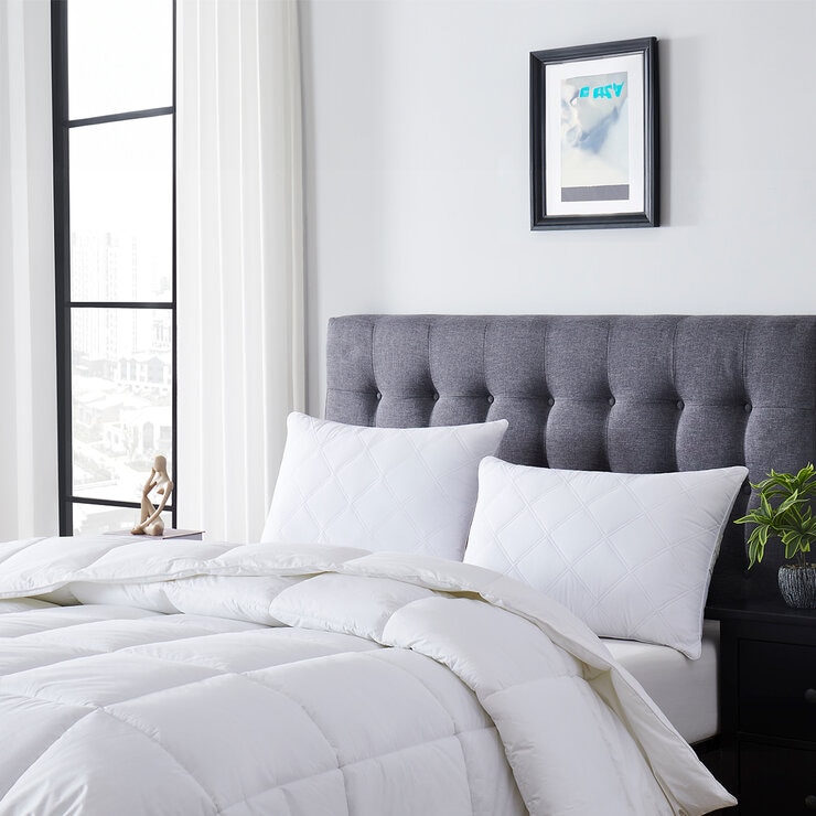 Stearns & Foster Liquiloft Gel Fiber 2 pack pillows, queen — Imagen 1 de 3