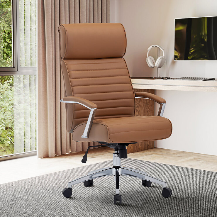 Sealy, Newton, Silla de Oficina, Color Camello — Imagen 1 de 4