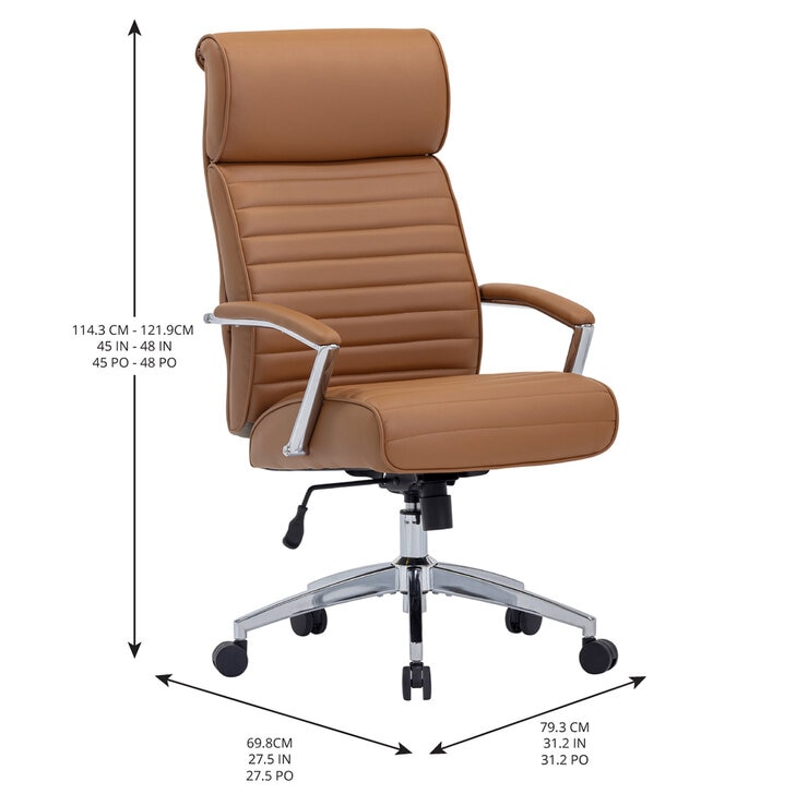 Sealy, Newton, Silla de Oficina, Color Camello — Imagen 4 de 4
