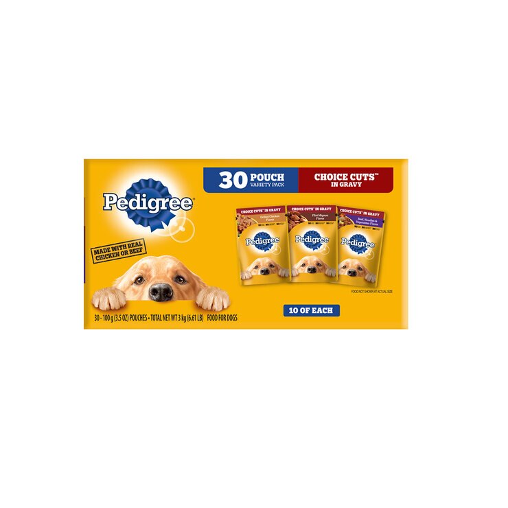 Pedigree Alimento Para Perros Adultos Multisabor 30 pzs de 100 gr