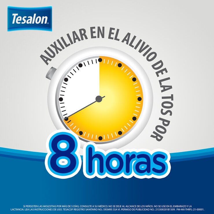 Tesalon Tesacof Niños Bromhexina Sabor cereza 2 Frascos de 80mg — Imagen 2 de 4