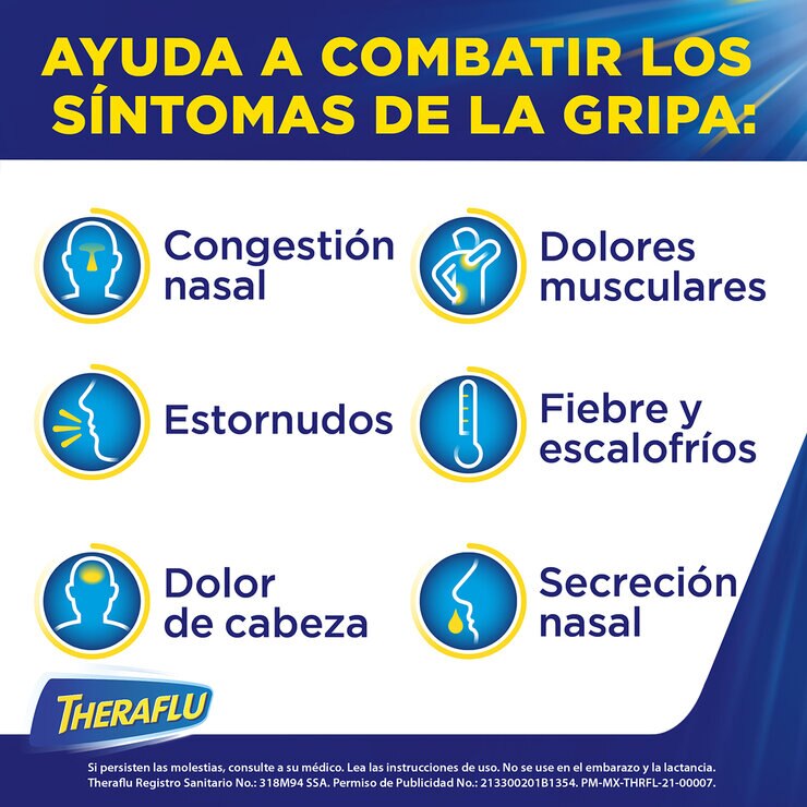 Theraflu día y noche sabor limón 2pk — Imagen 2 de 3