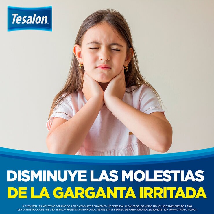 Tesalon Tesacof Niños Bromhexina Sabor cereza 2 Frascos de 80mg — Imagen 4 de 4