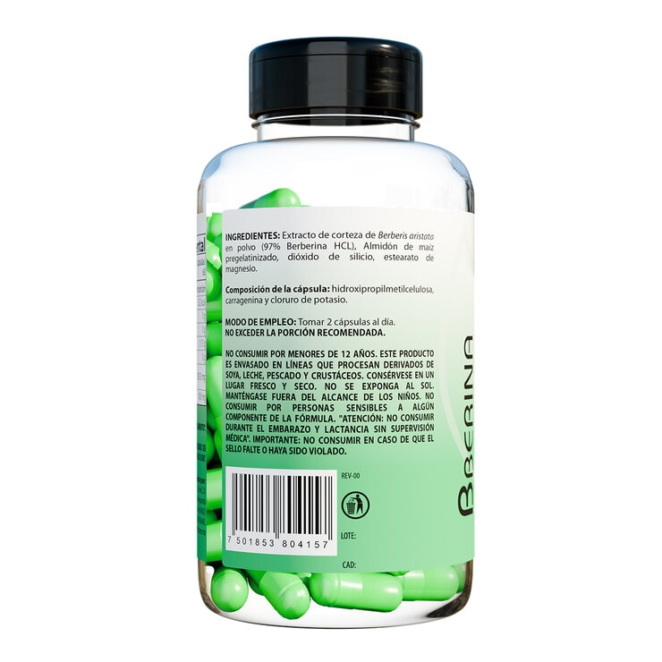 All Nature Berberina 120 Cápsulas de 600mg  — Imagen 2 de 3