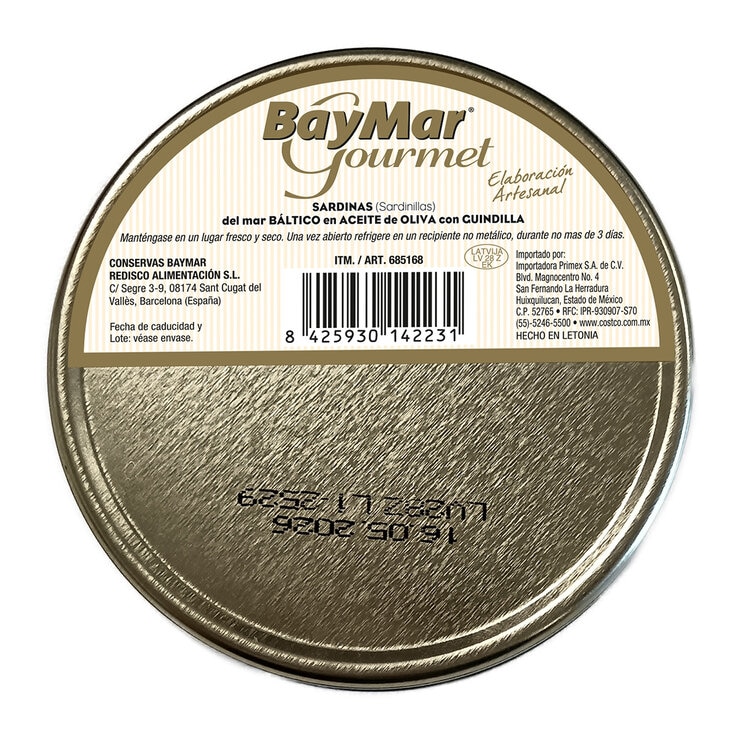 Baymar Sardinas en Aceite de Oliva 4 pzs de 120 g — Imagen 2 de 4