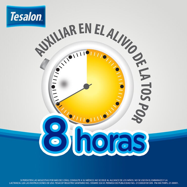 Tesalon Tesaperl Adulto Benzonatato 100mg  2 Cajas de 20 Cápsulas C/U — Imagen 4 de 4