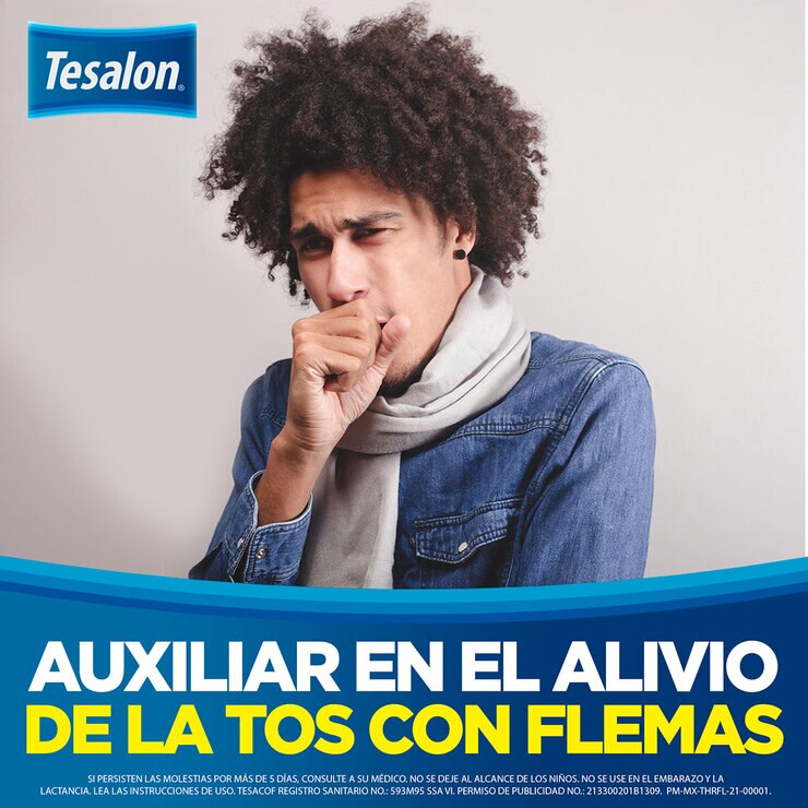Tesalon Tesacof Adulto Bromhexina Sabor Cereza 2 Frascos de 160mg c/u — Imagen 4 de 4