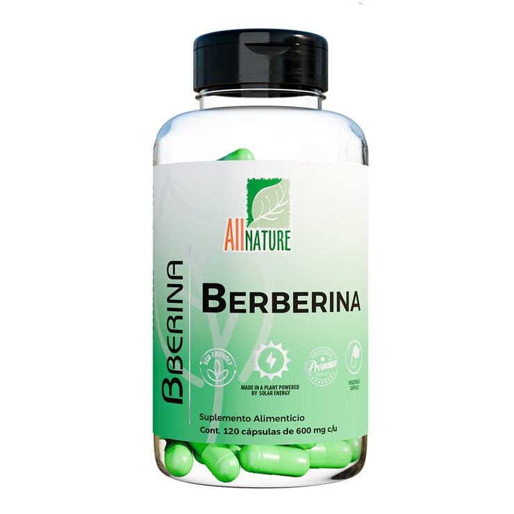 All Nature Berberina 120 Cápsulas de 600mg  — Imagen 1 de 3