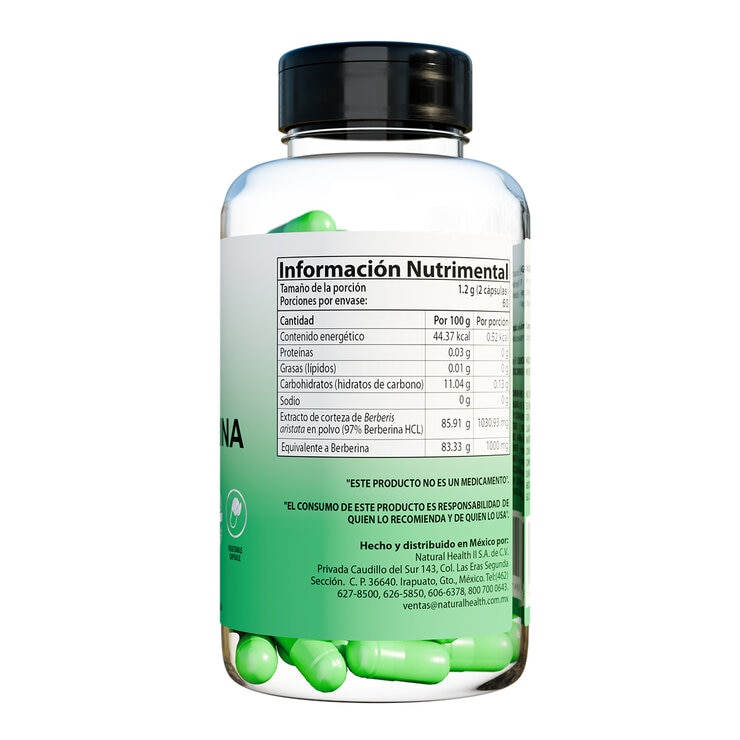 All Nature Berberina 120 Cápsulas de 600mg  — Imagen 3 de 3