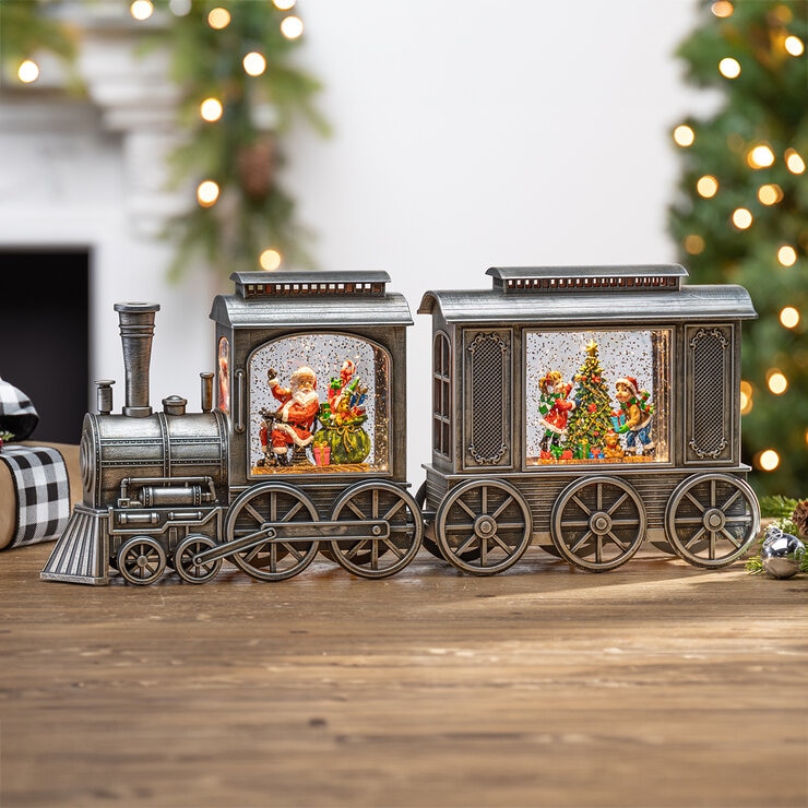 Tren Navideño con Nieve y Luces LED, Varios Modelos — Imagen 2 de 2