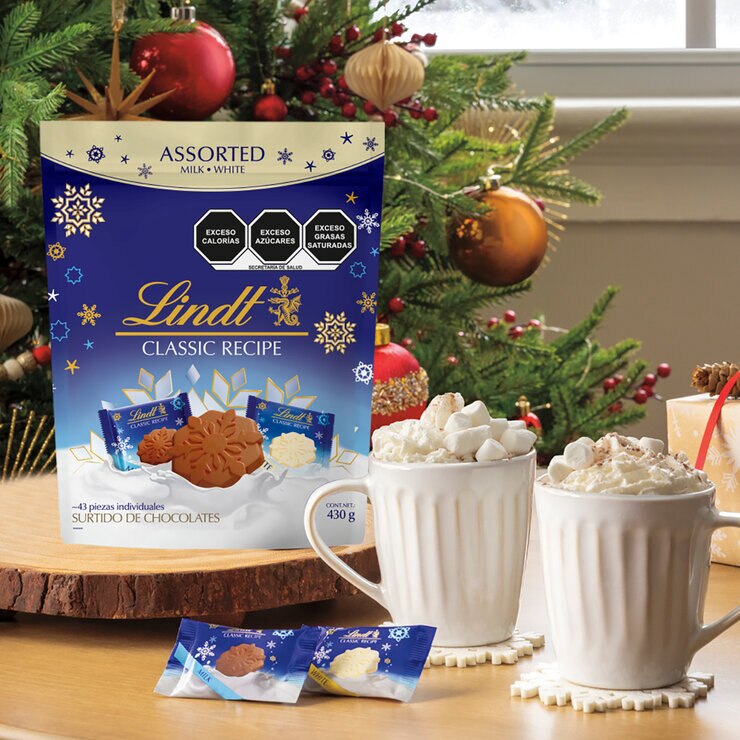 Lindt Surtido de Chocolate con Leche y Blanco 430 g — Imagen 3 de 3